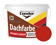 Краска фасадная водно-дисперсионная Condor Dachfarbe D17 красная 13 кг