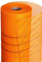Стеклосетка штукатурная Lihtar 160, ячейка 5*5мм, рулон 1*50м, оранжевая